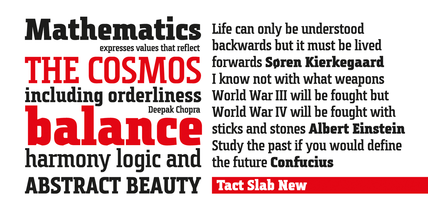 Tact Slab New Bold Font preview